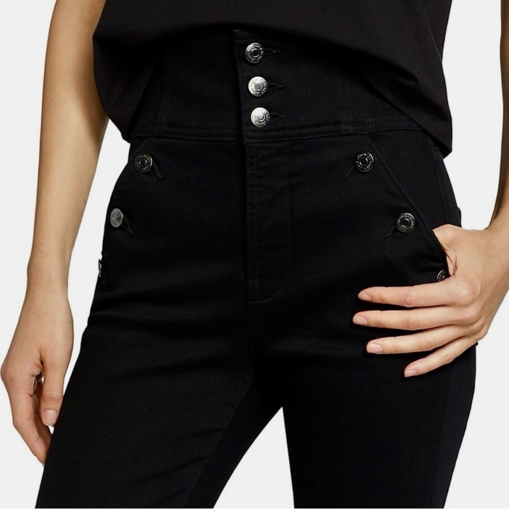 Veronica Beard Josie Skinny Sailor Extra High Rise Onyx Jeans